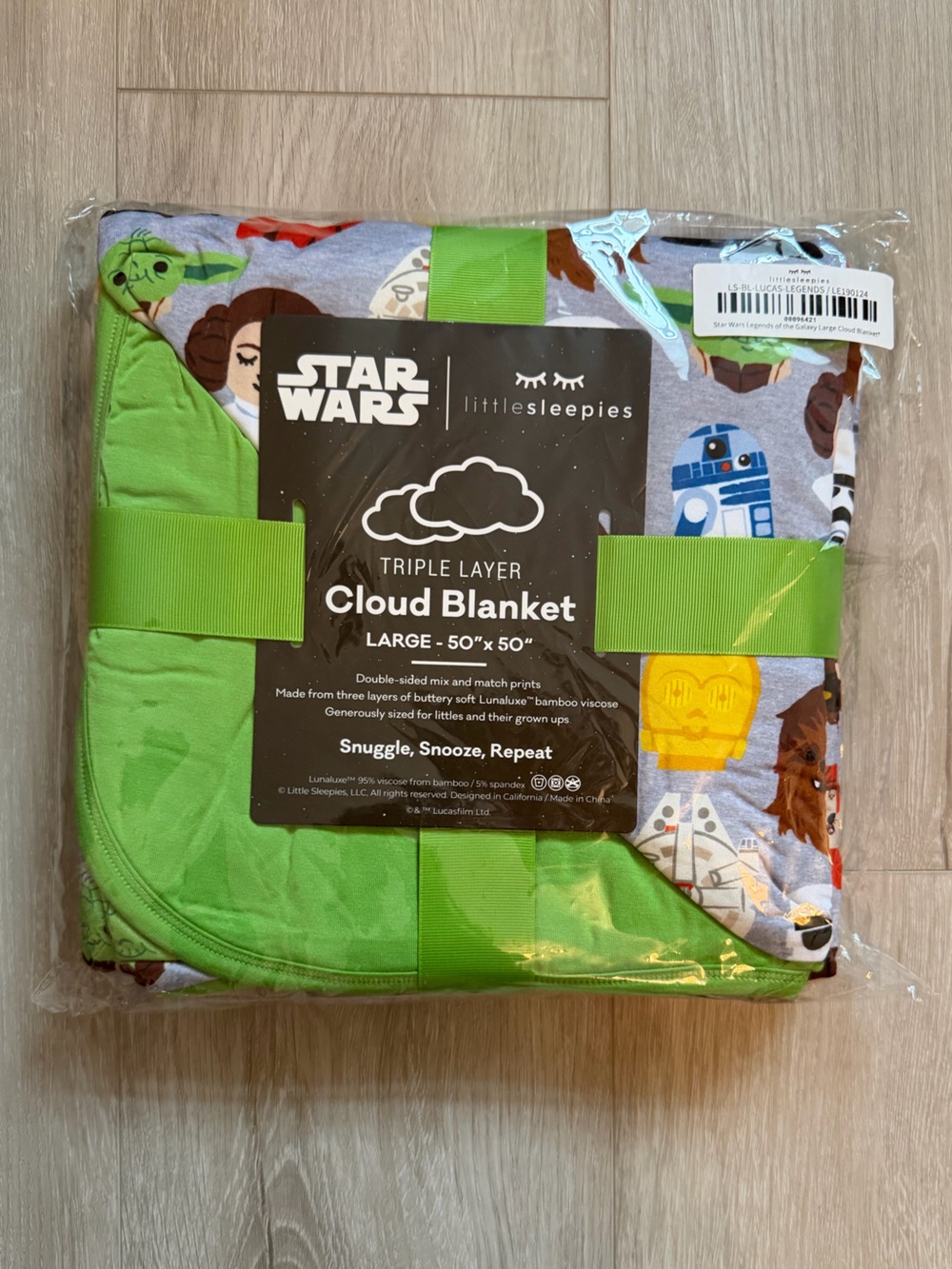 Little Sleepies Star Wars Cloud Blanket, NWT